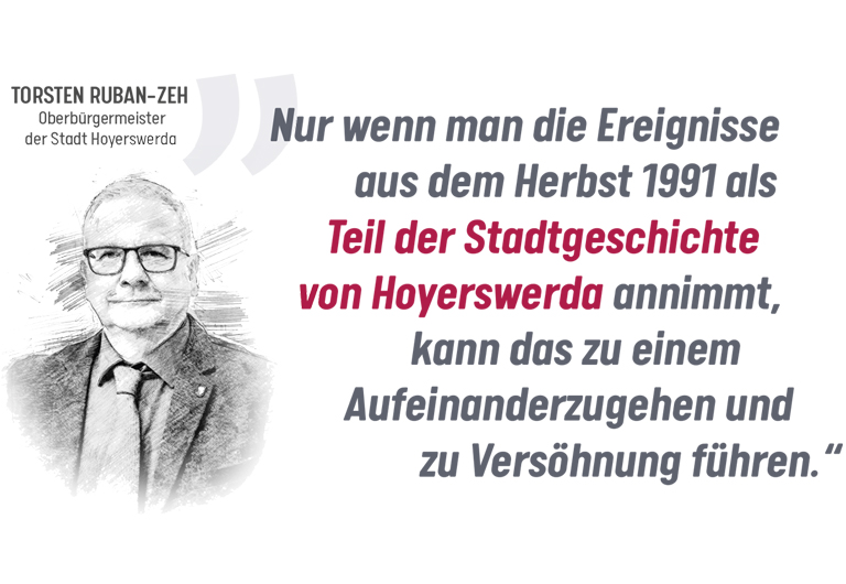 Oberbürgermeister Torsten Ruban-Zeh über Hoyerswerda 1991