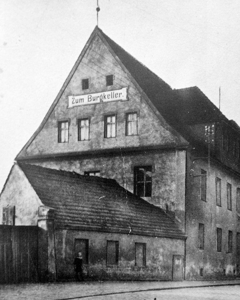 historisches Foto Burglehnhaus Sparkasse